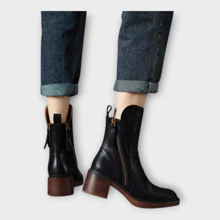 Ángela | Bottines Avec Ligne Élégante Et Détail De Fermeture