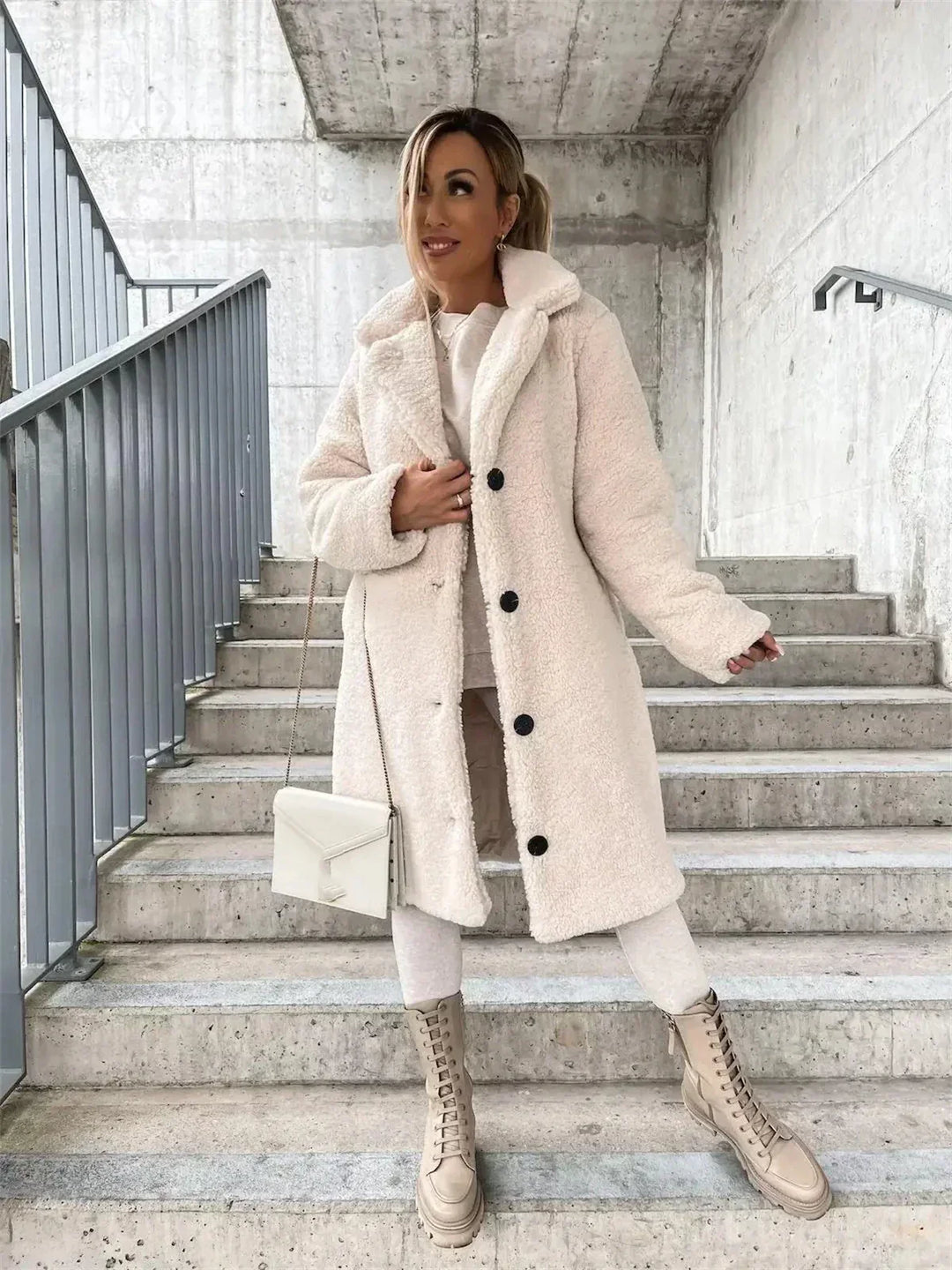 JESSICA | Manteau en Peluche Teddy Confortable