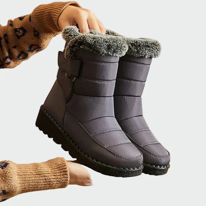 Jimena | Bottes Chaudes Avec Doublure En Peluche Bleu Marine
