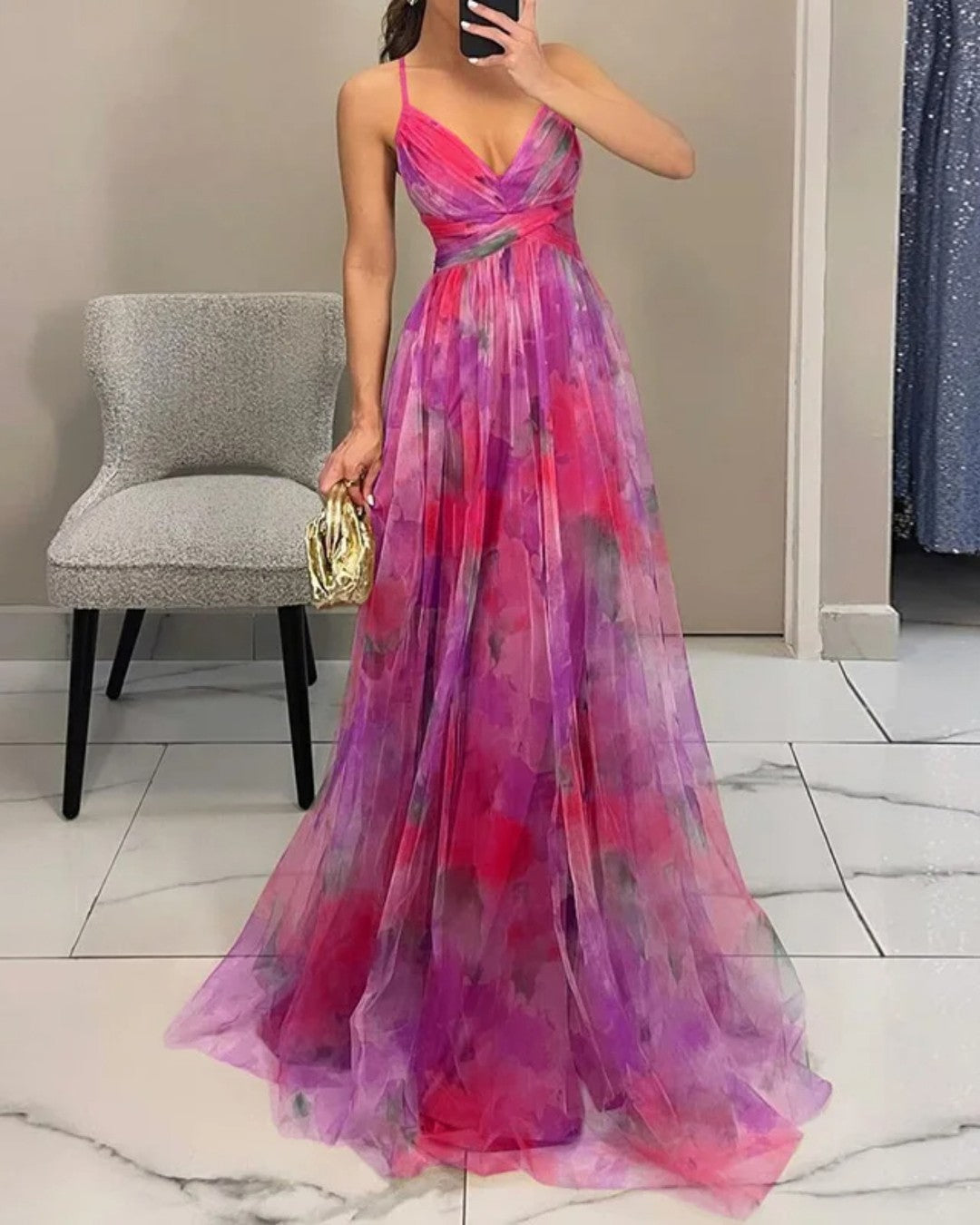 Giselle | robe longue à imprimé floral