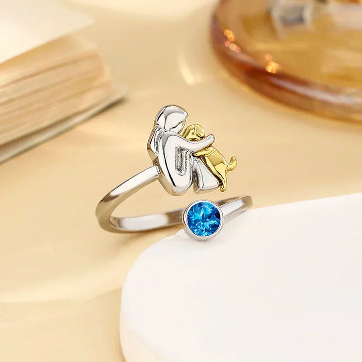 Rose | Bague avec Icône de Chien
