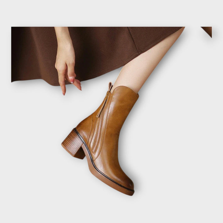 Ángela | Bottines Avec Ligne Élégante Et Détail De Fermeture