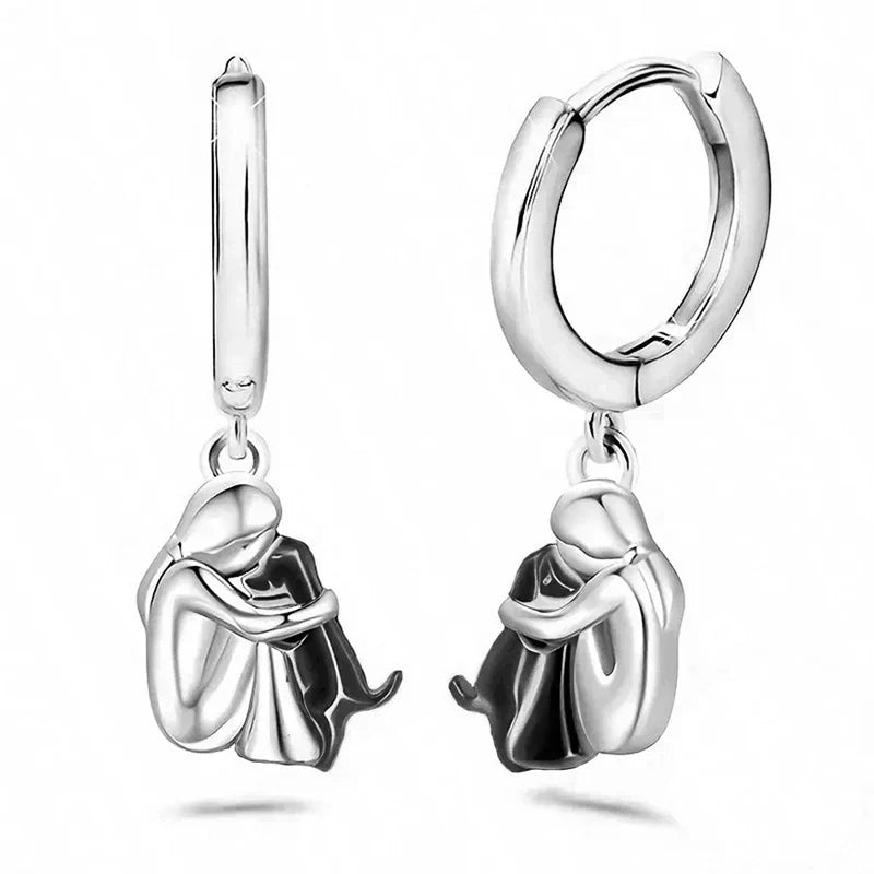 Ginny | Boucles d'Oreilles avec Icône de Chien (Fermeture Ronde)