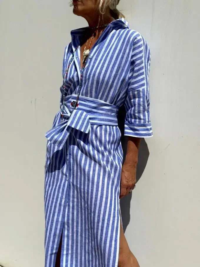 LUREZA | ROBE CHEMISE FLUIDE ET ÉLÉGANTE