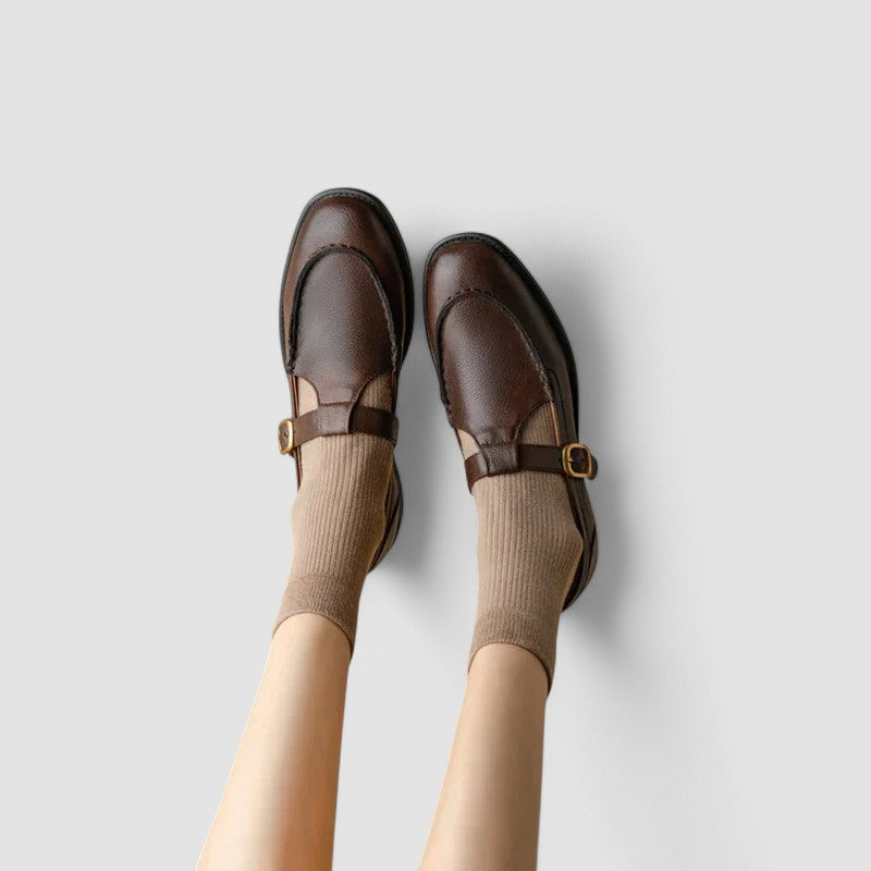 Carla | Chaussures Mary Jane Orthopédiques à Bout Carré