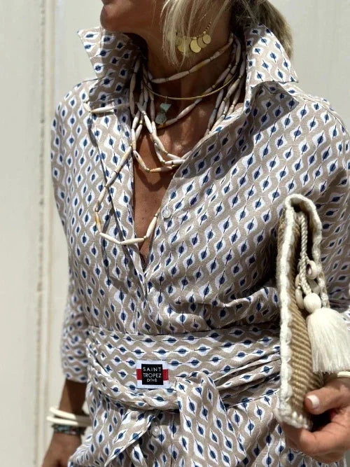 LUREZA | ROBE CHEMISE FLUIDE ET ÉLÉGANTE