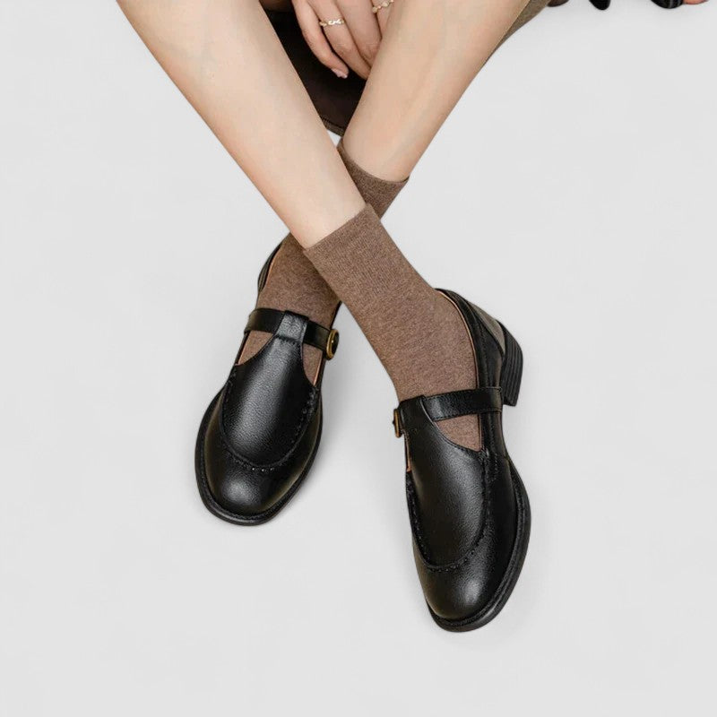 Carla | Chaussures Mary Jane Orthopédiques à Bout Carré