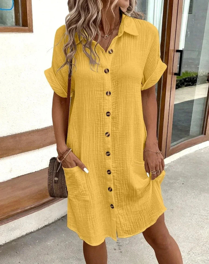 ELIRA | ROBE CHEMISE LÉGÈRE ET NATURELLE
