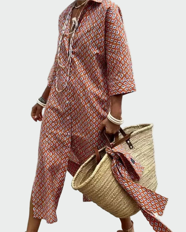 LUREZA | ROBE CHEMISE FLUIDE ET ÉLÉGANTE