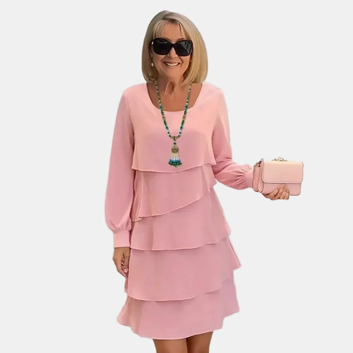 Margarita | Robe Élégante avec Volants et Manches Longues