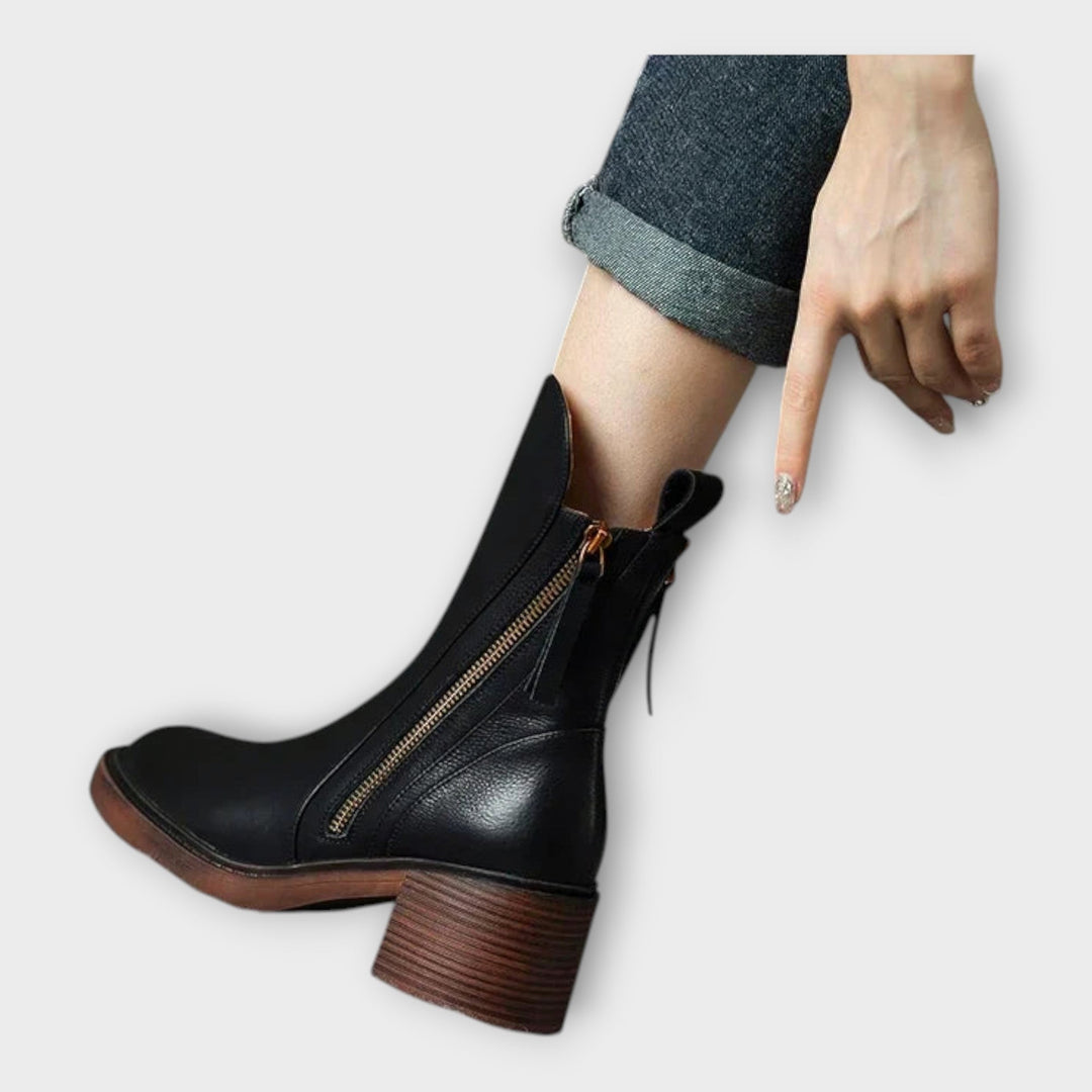 Ángela | Bottines Avec Ligne Élégante Et Détail De Fermeture