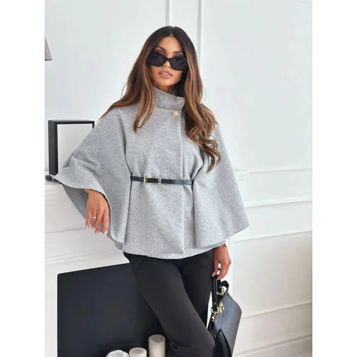Amalia | Manteau en Cachemire à Coupe Régulière avec Ceinture Ajustée à la Taille