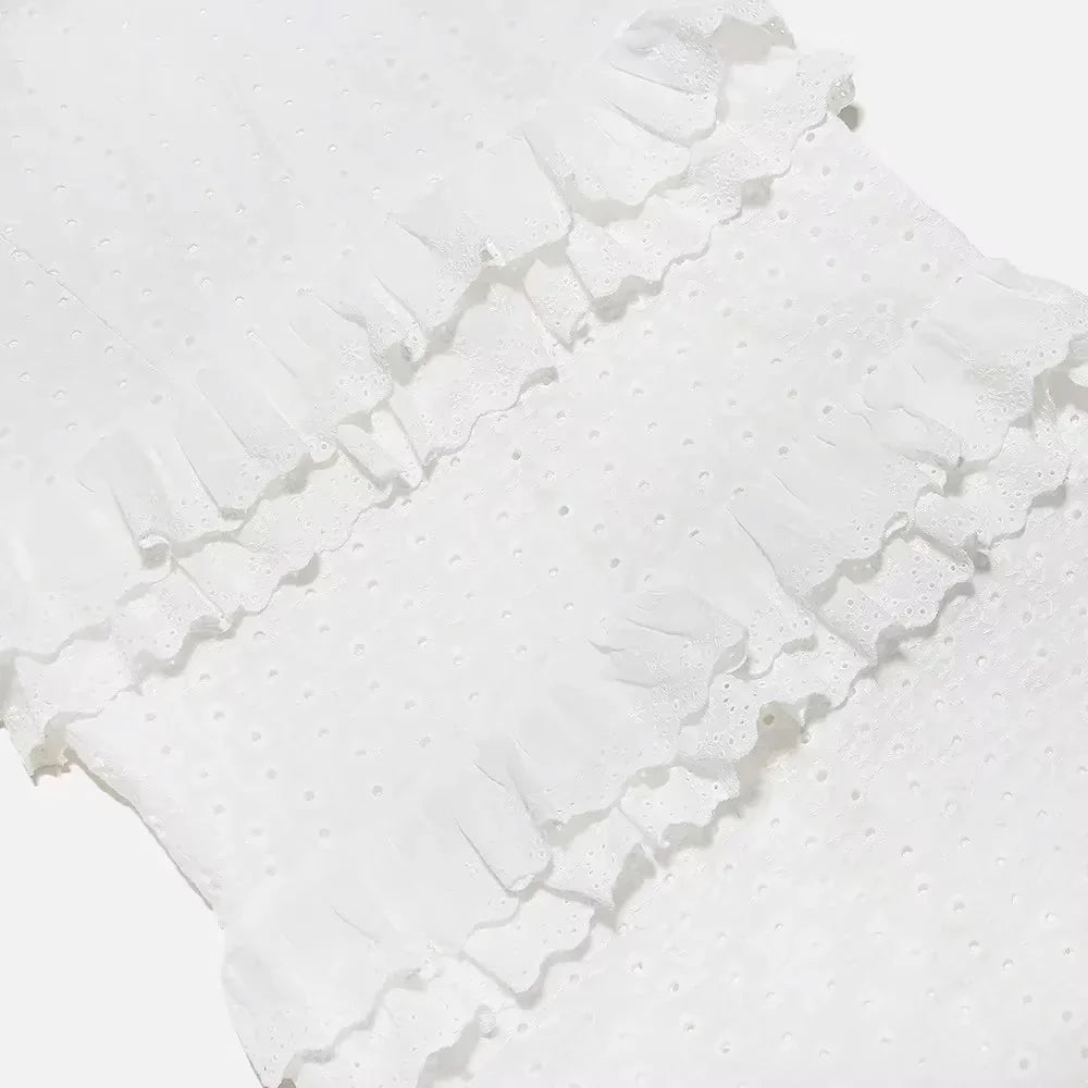 SELENE | ROBE LONGUE RÊVE BRODÉE EN DENTELLE
