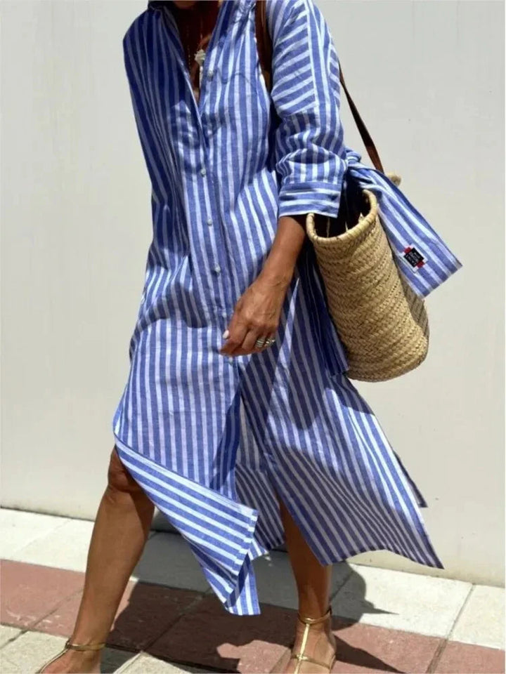 LUREZA | ROBE CHEMISE FLUIDE ET ÉLÉGANTE