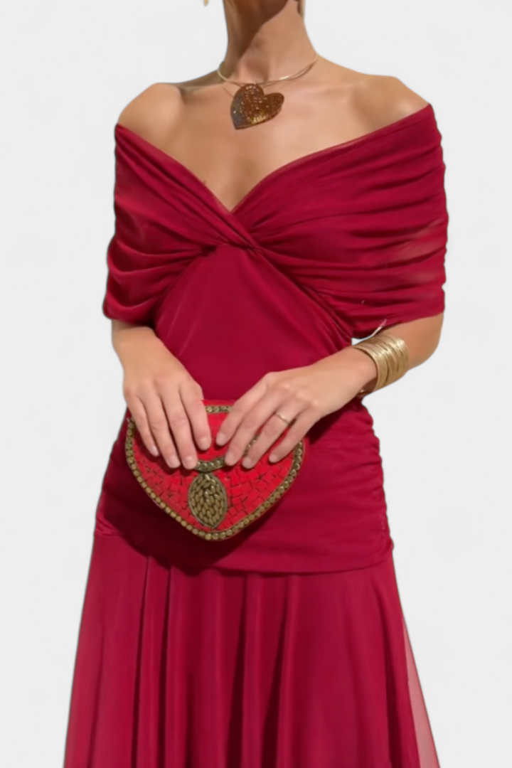 Florena | Robe Maxi Florale avec Décolleté en V