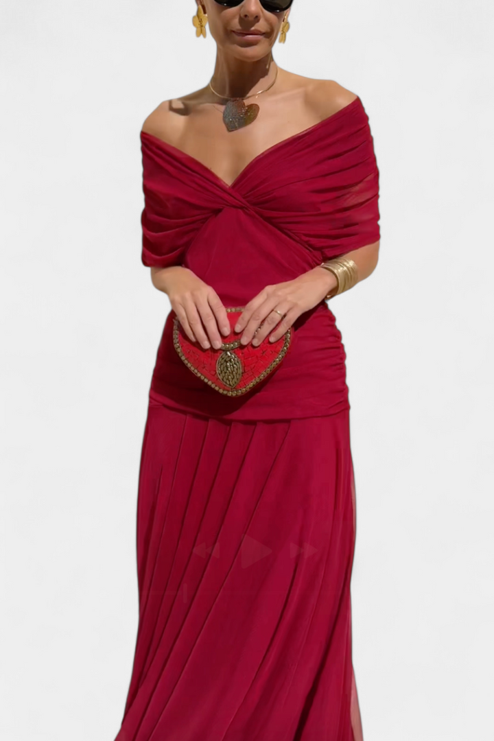 Florena | Robe Maxi Florale avec Décolleté en V