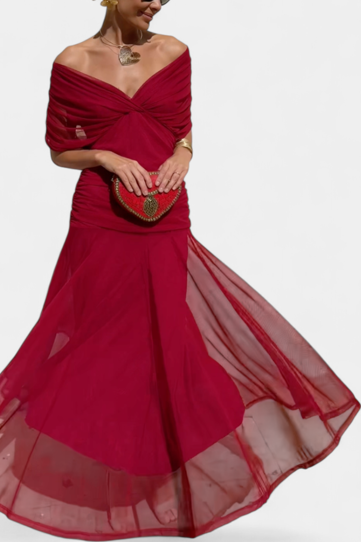 Florena | Robe Maxi Florale avec Décolleté en V