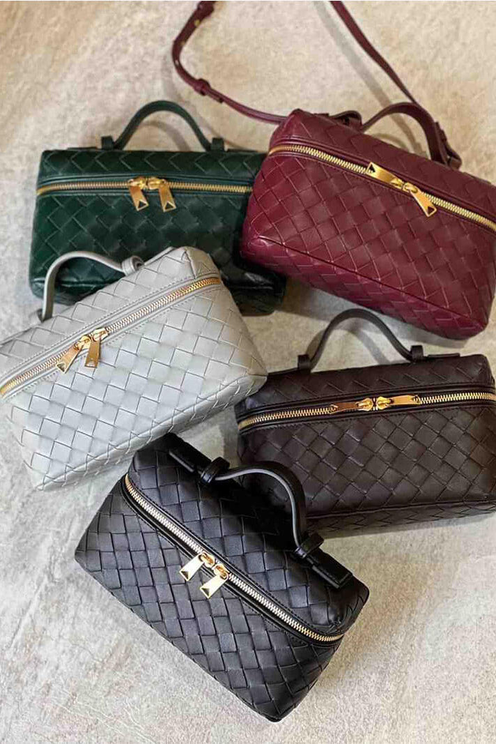 Milla | Mini Sac Tissé avec Accessoires Dorés