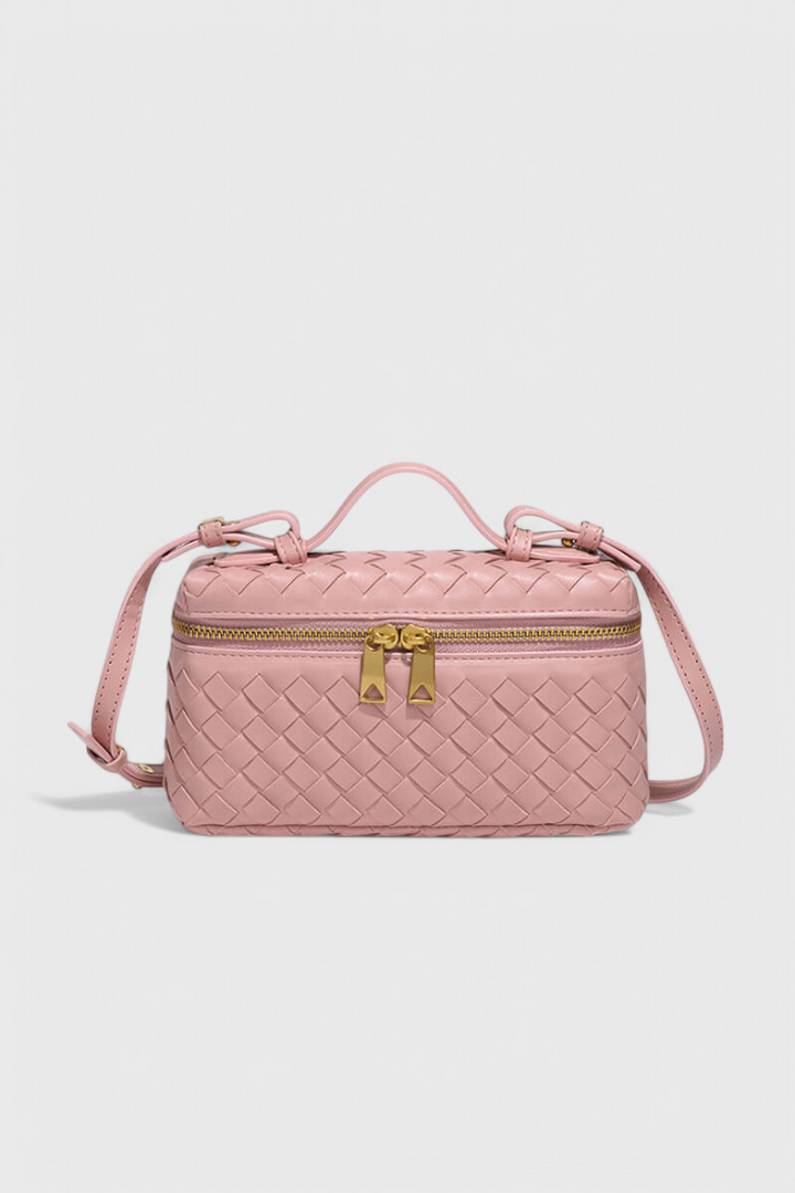 Milla | Mini Sac Tissé avec Accessoires Dorés