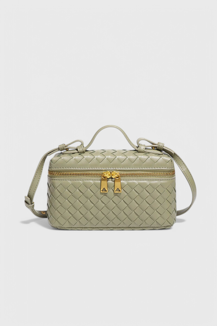Milla | Mini Sac Tissé avec Accessoires Dorés