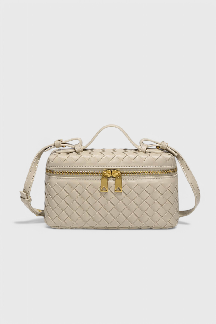 Milla | Mini Sac Tissé avec Accessoires Dorés