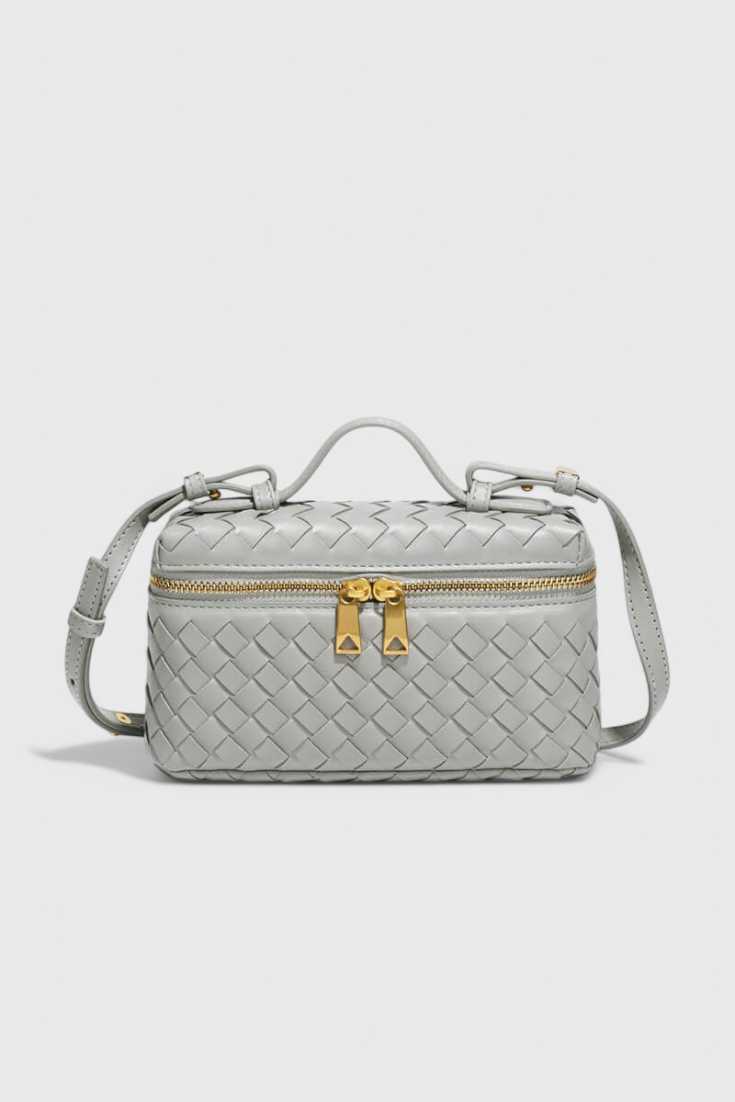 Milla | Mini Sac Tissé avec Accessoires Dorés