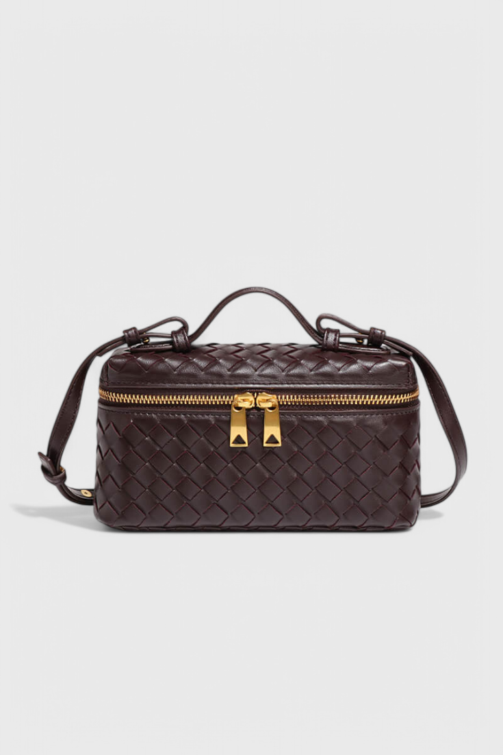 Milla | Mini Sac Tissé avec Accessoires Dorés