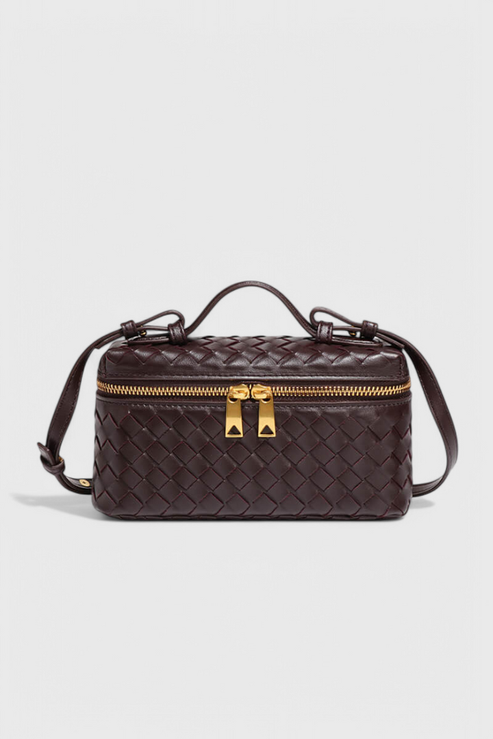 Milla | Mini Sac Tissé avec Accessoires Dorés