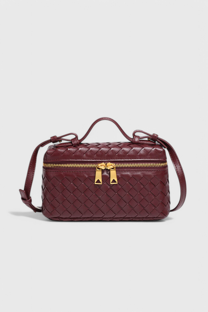 Milla | Mini Sac Tissé avec Accessoires Dorés