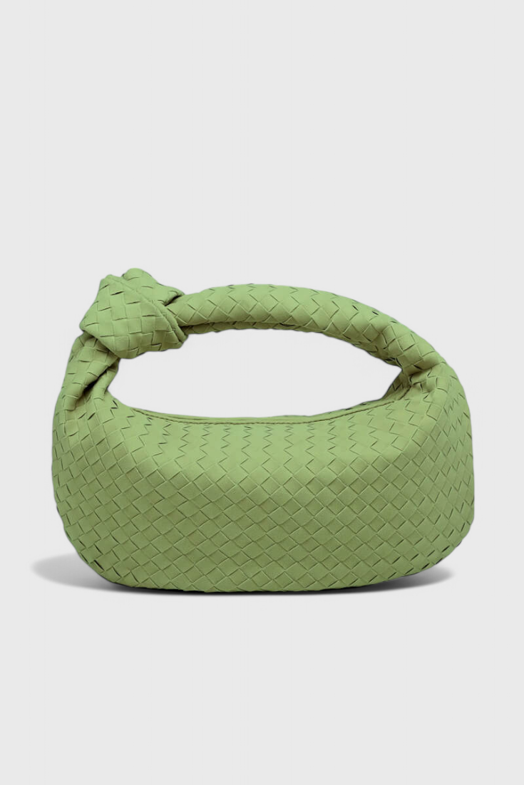 Lila | Sac Moyen Tissé avec Détail de Nœud