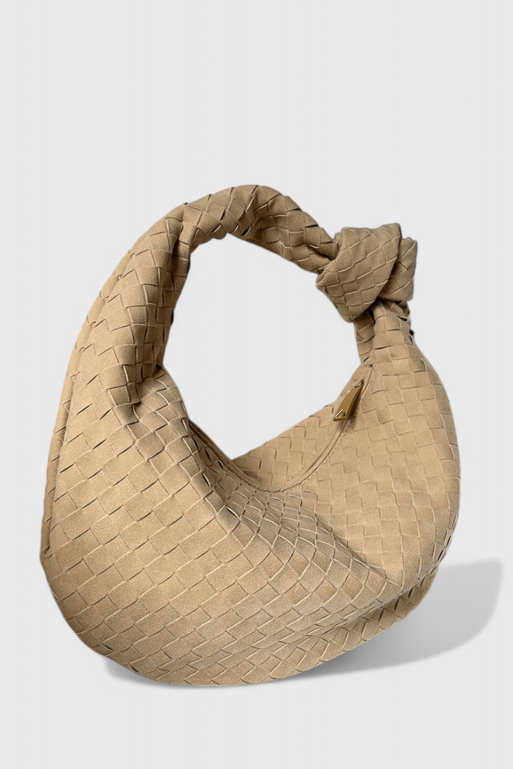 Lila | Sac Moyen Tissé avec Détail de Nœud