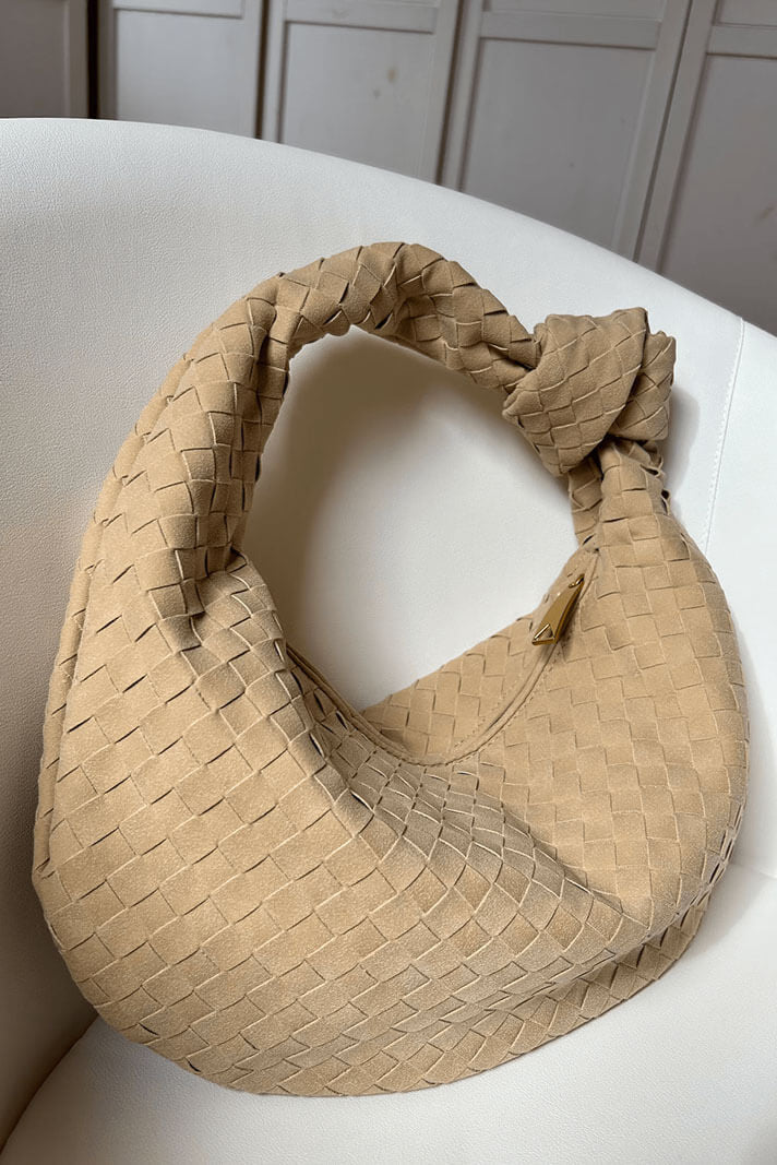 Lila | Sac Moyen Tissé avec Détail de Nœud