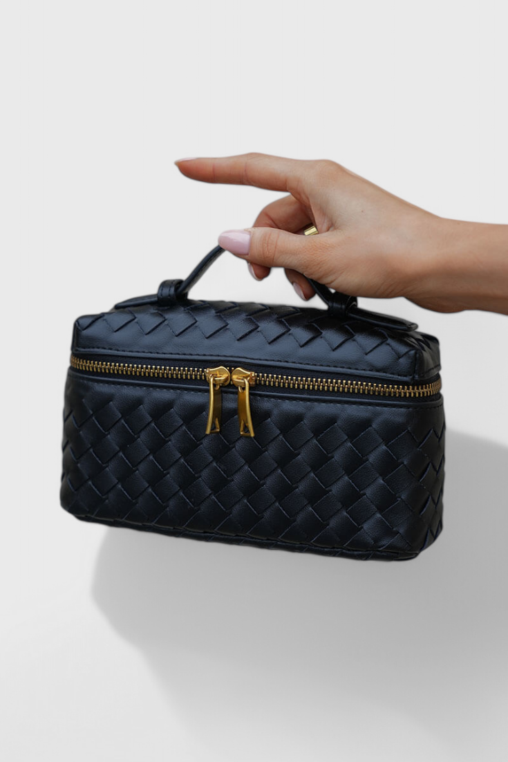 Milla | Mini Sac Tissé avec Accessoires Dorés