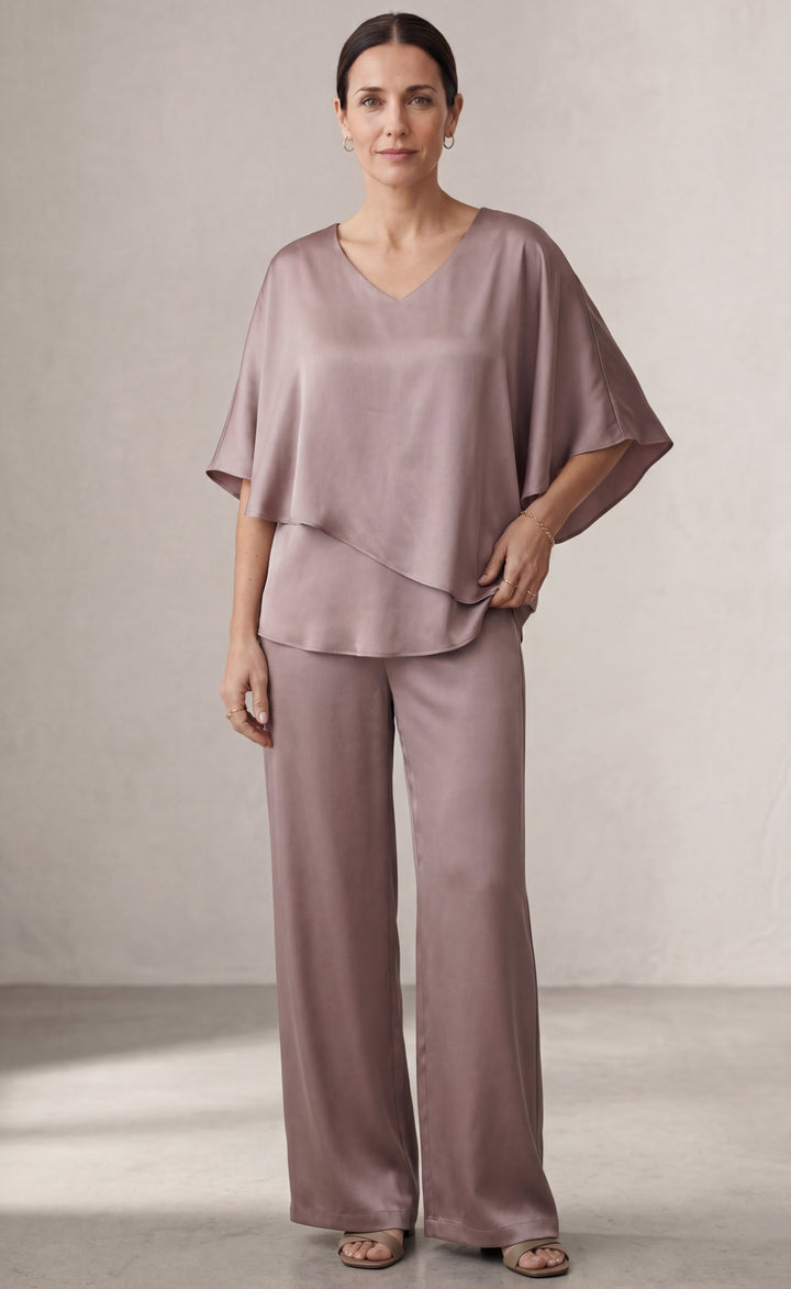 Martha | Ensemble de deux pièces avec pantalon à jambe large