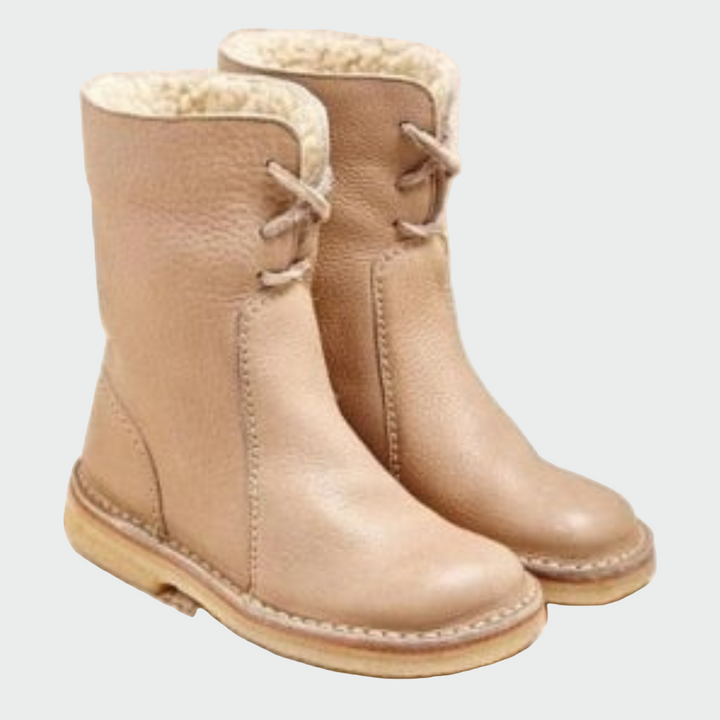 Alba | Bottines en Cuir Imperméable avec Doublure en Laine