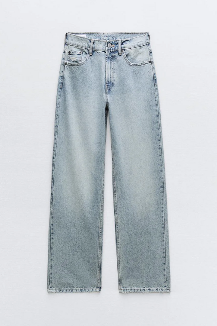 Roxy | Jeans Vintage Effilochés à Taille Haute