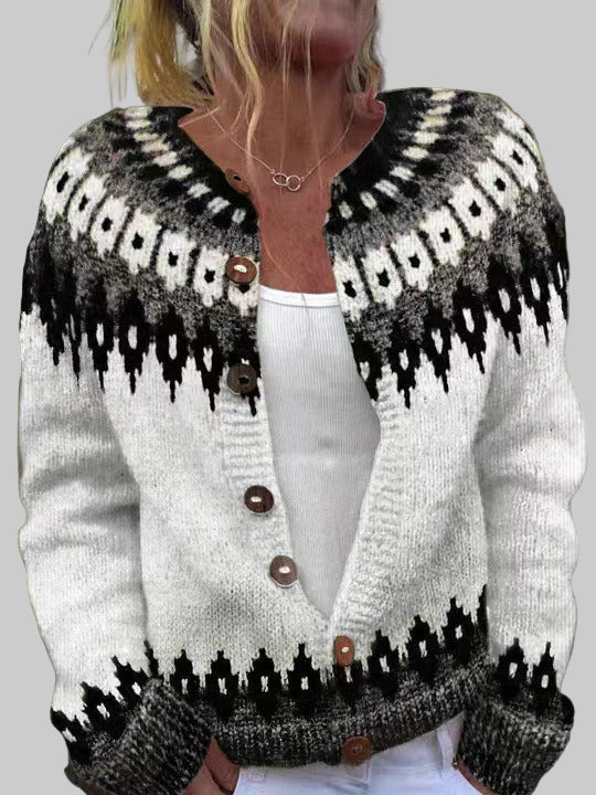Alexa | Cardigan en tricot vintage islandais