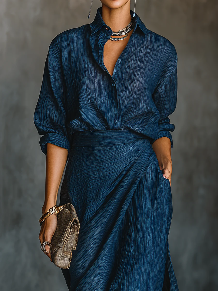 Cielo | Ensemble chemise et jupe longue