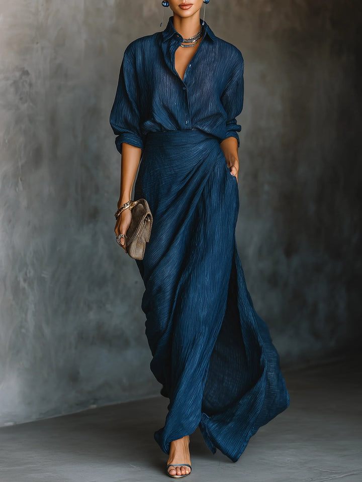 Cielo | Ensemble chemise et jupe longue
