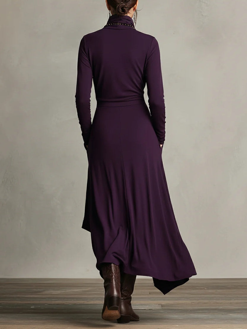 Malva | Robe Maxi à Col Haut