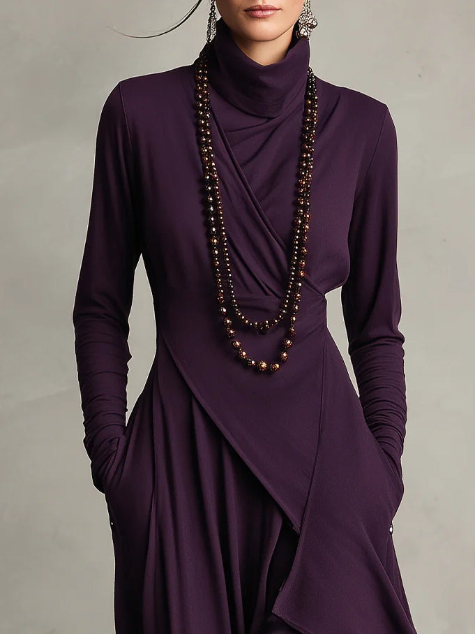 Malva | Robe Maxi à Col Haut