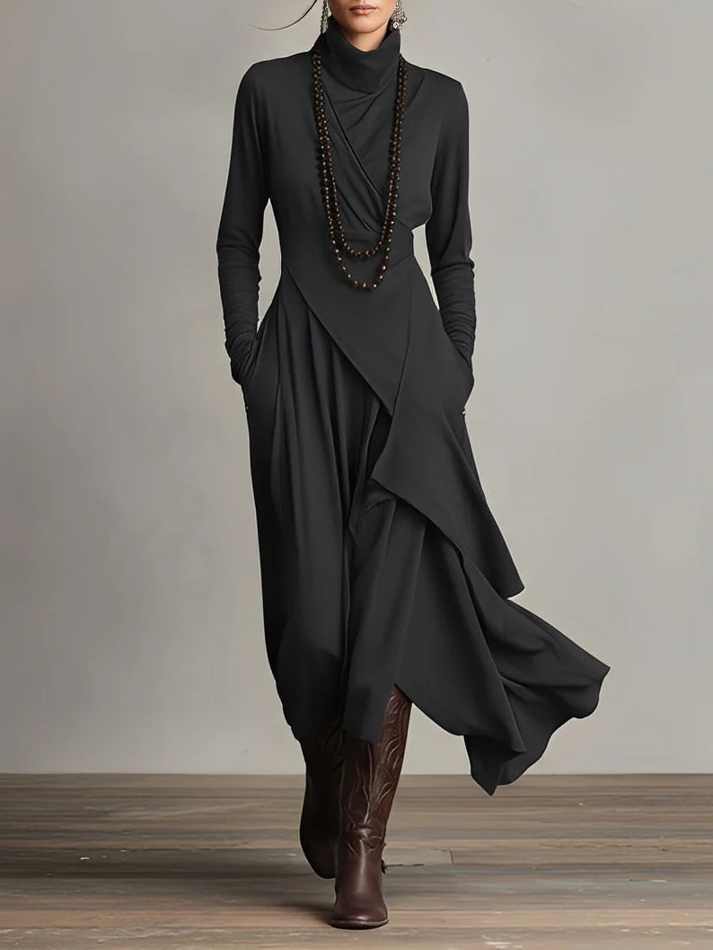 Malva | Robe Maxi à Col Haut