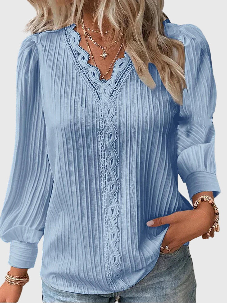 Andrea | Blouse en Jersey Élégante