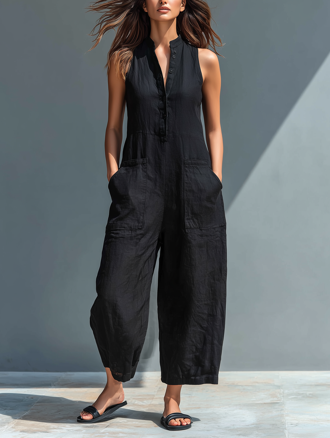 Claudia | Mono minimaliste en lin