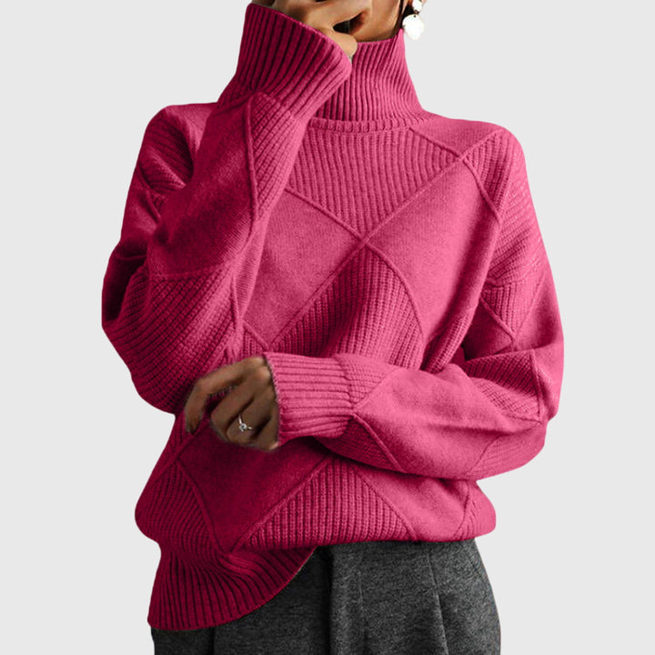Lauren | Pull en cachemire de luxe à col montant