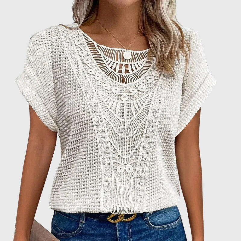 Pearl | Blouse Élégante Style Ibiza