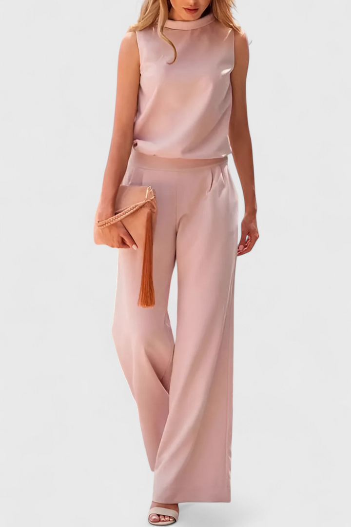 Winnie | Combinaison Mono Minimaliste à Jambes Larges
