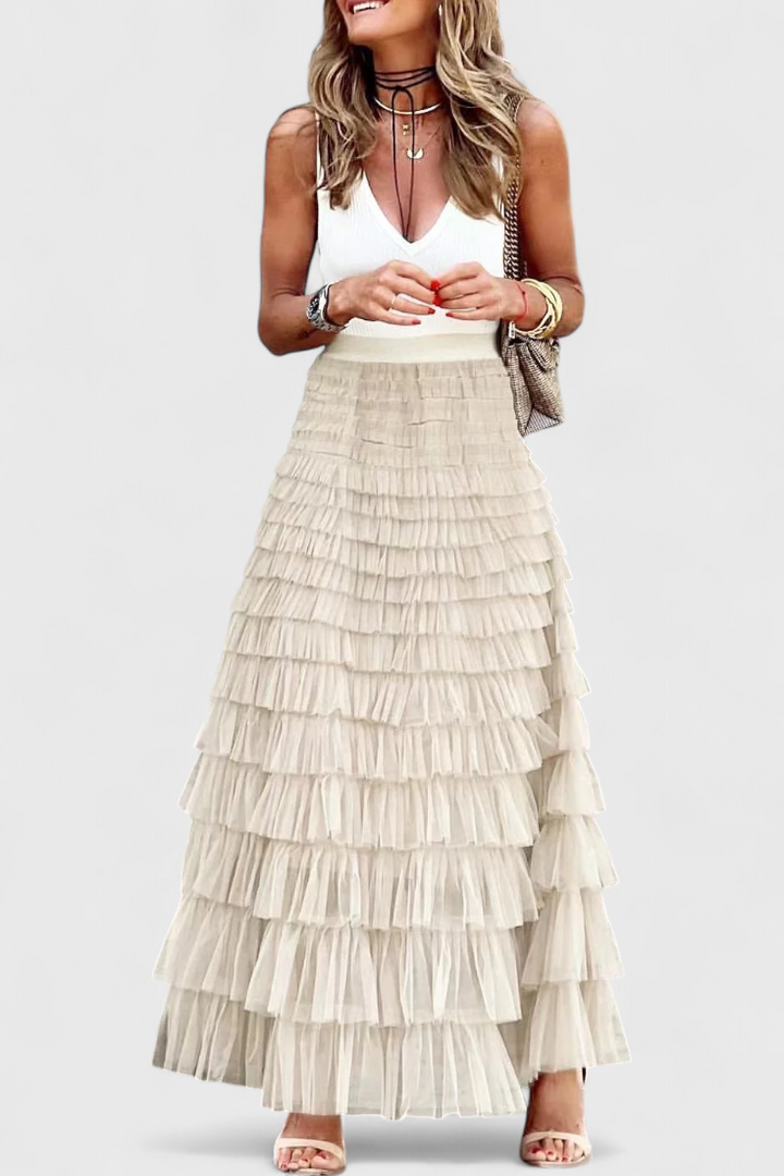 Capucine | Jupe Longue en Tulle Vintage