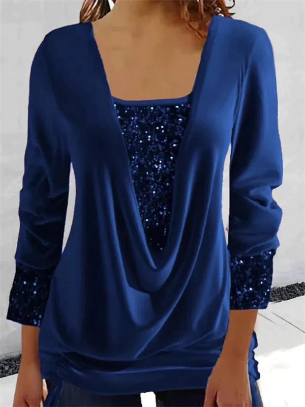 Arla™ | Blouse moderne avec cape de sequins
