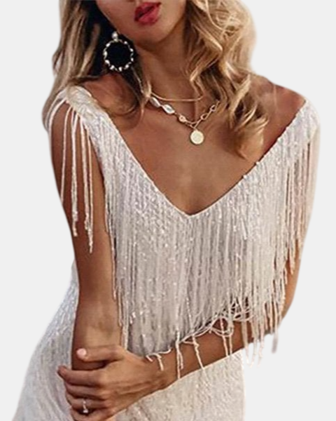 Fringella | Robe de Soirée avec Franges